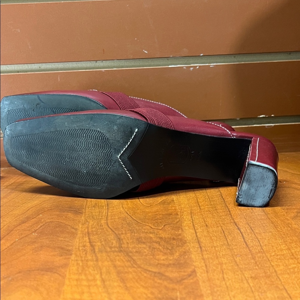 Nordstrom Burgundy Leather Mules - Picture 12 of 15